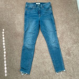 Madewell 10” high rise skinny Jean